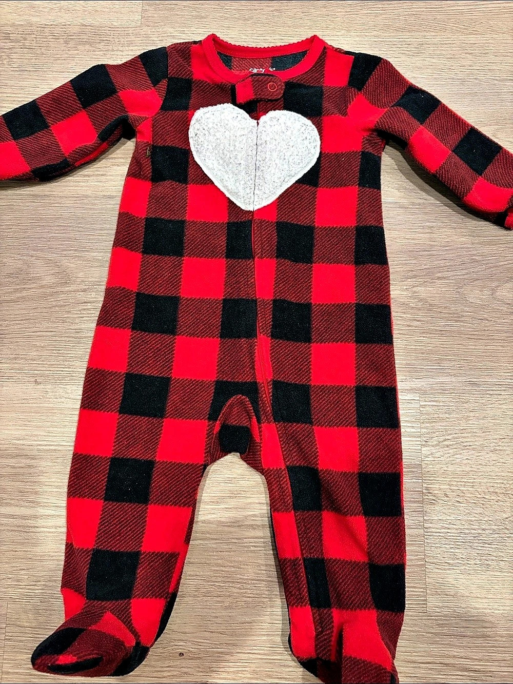 Carter's Buffalo Check Fleece 2-Way Zip Sleep & Play Pajamas Sleep & Play